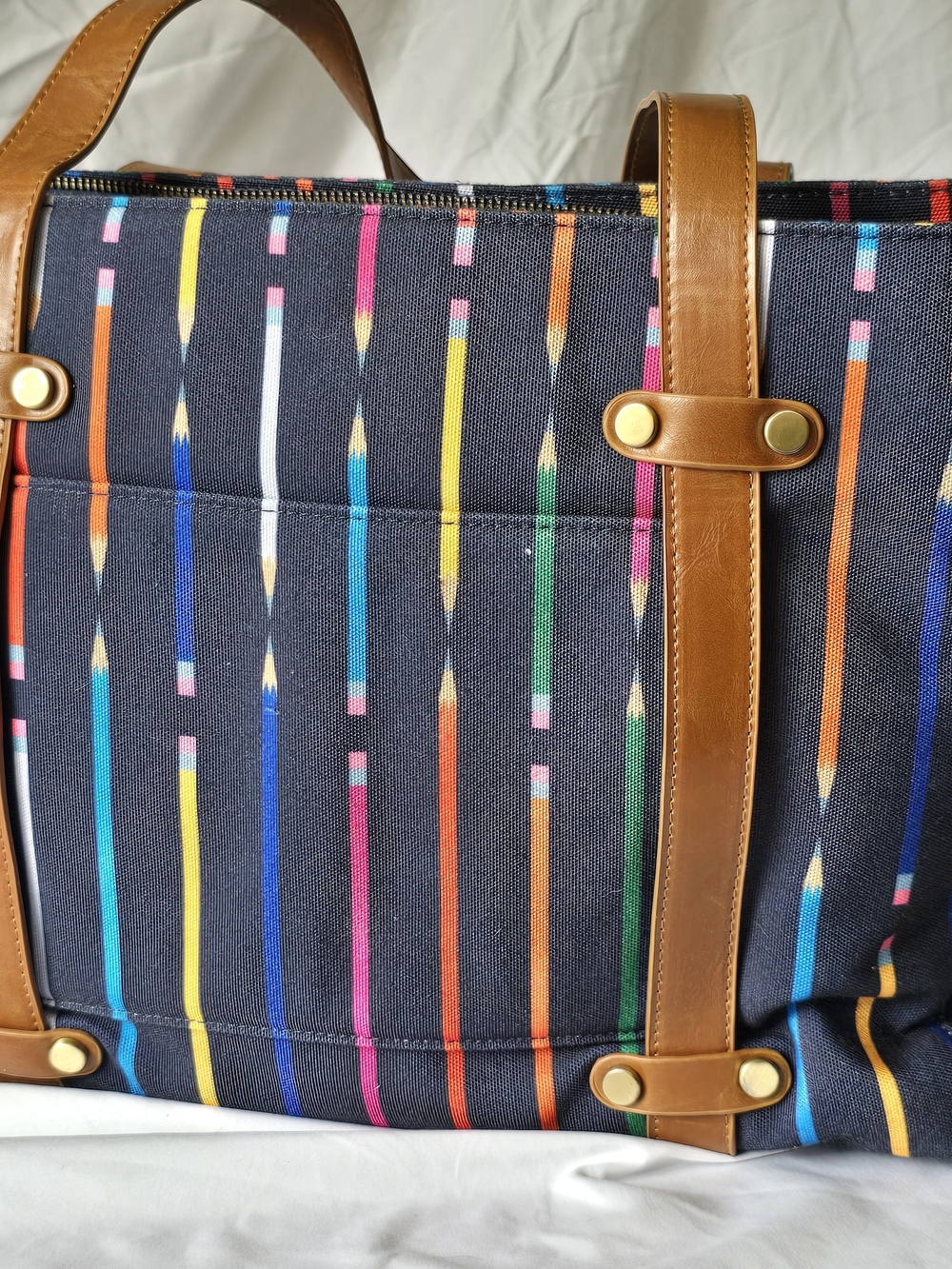 Antik Kraft Colored Pencil Canvas Tote Bag - Picture 2 of 7